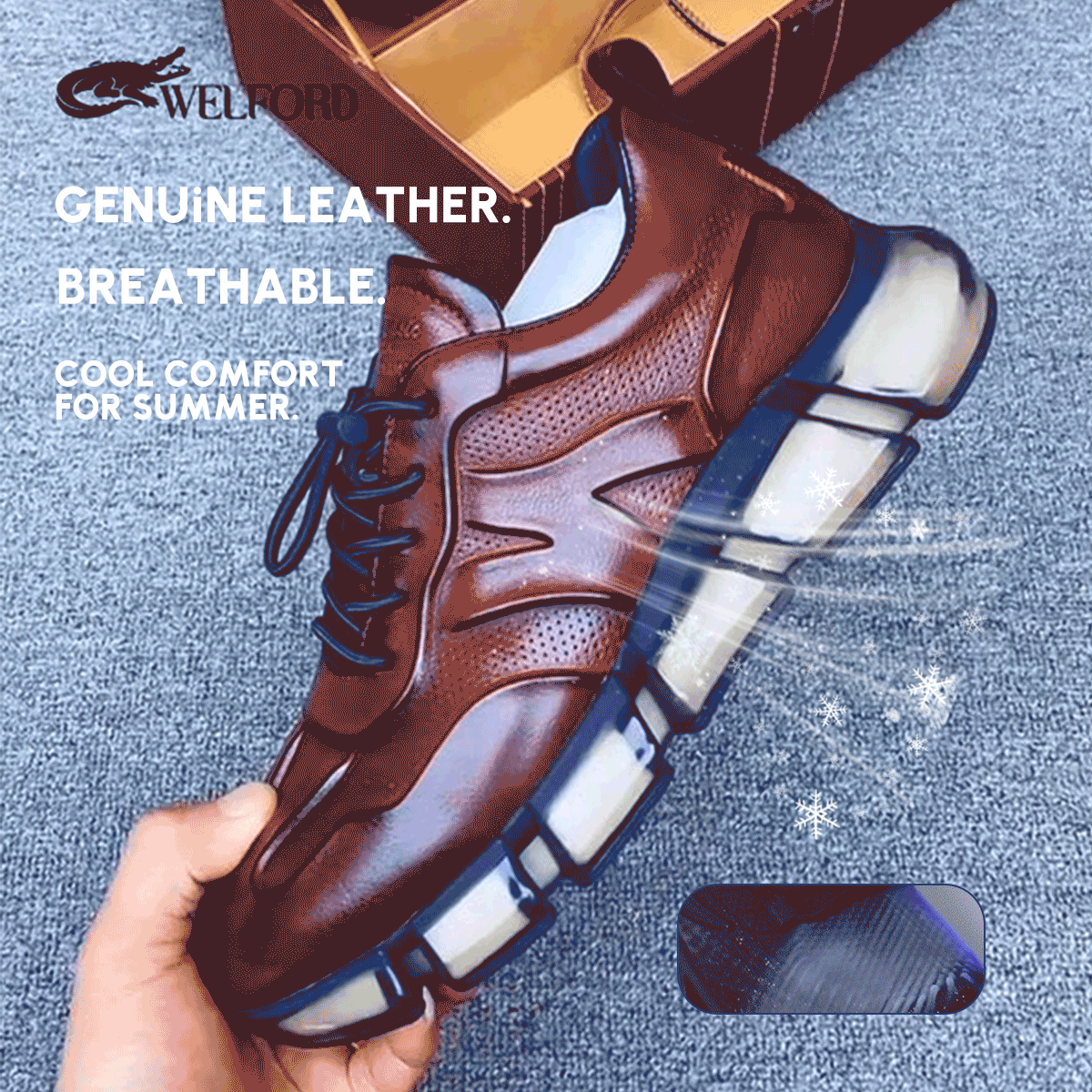 Milan Handmade Genuine Leather Ultra-light High-end Men's Shoes
