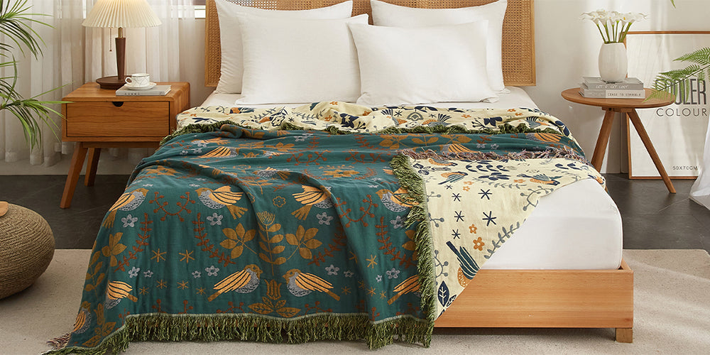 The Double-Sided Comfort: A Boho Blanket That Tells a Story