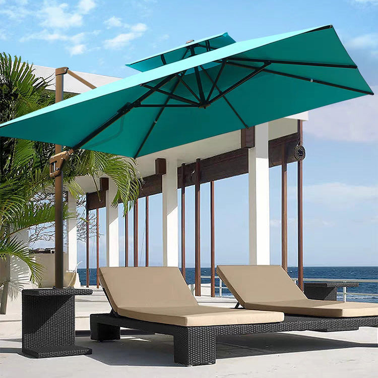 cumulo patio umbrella Cantilever Patio Umbrella Roma 2.5M Double Top Square Umbrella, 360° R