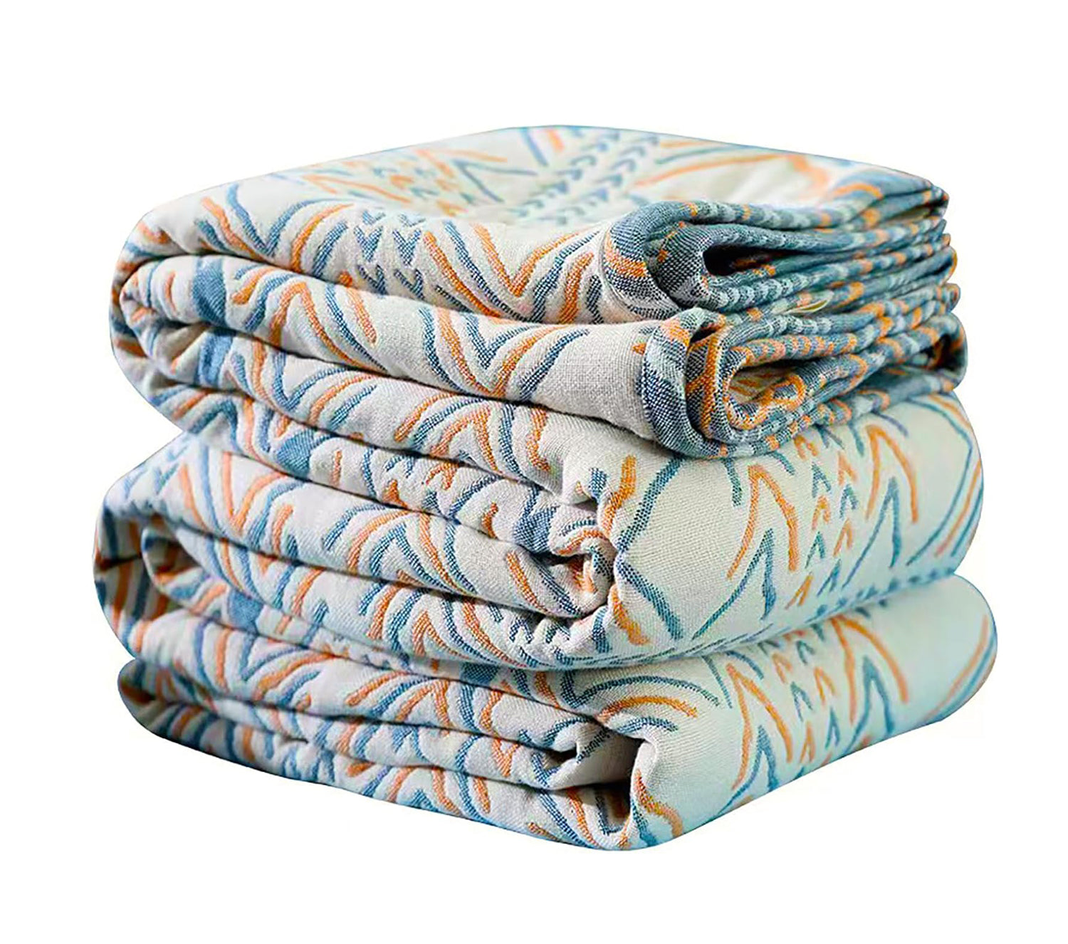 2-in-1 Southwestern Throw Blanket - Tribal Arrow Pattern, Woven Cotton reversible King Size Bedspread & Sofa Cover for Couch